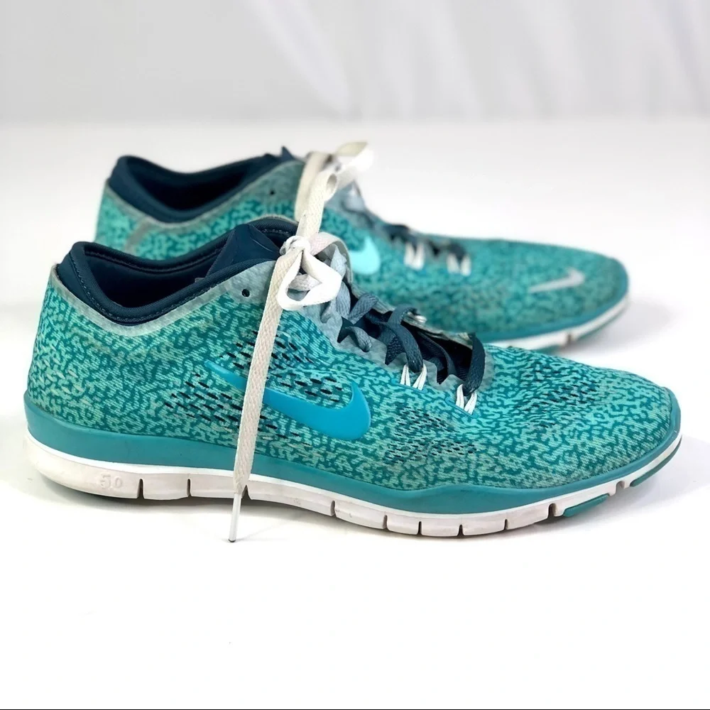 Nike Free TR Fit 4 blue running shoes women’s 8